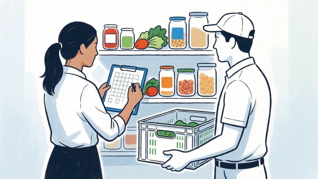 Ilustración de Compra ajustada a la demanda real