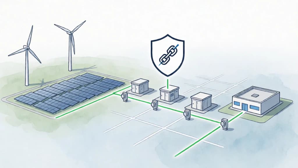 Ilustración de Compra de electricidad renovable trazable