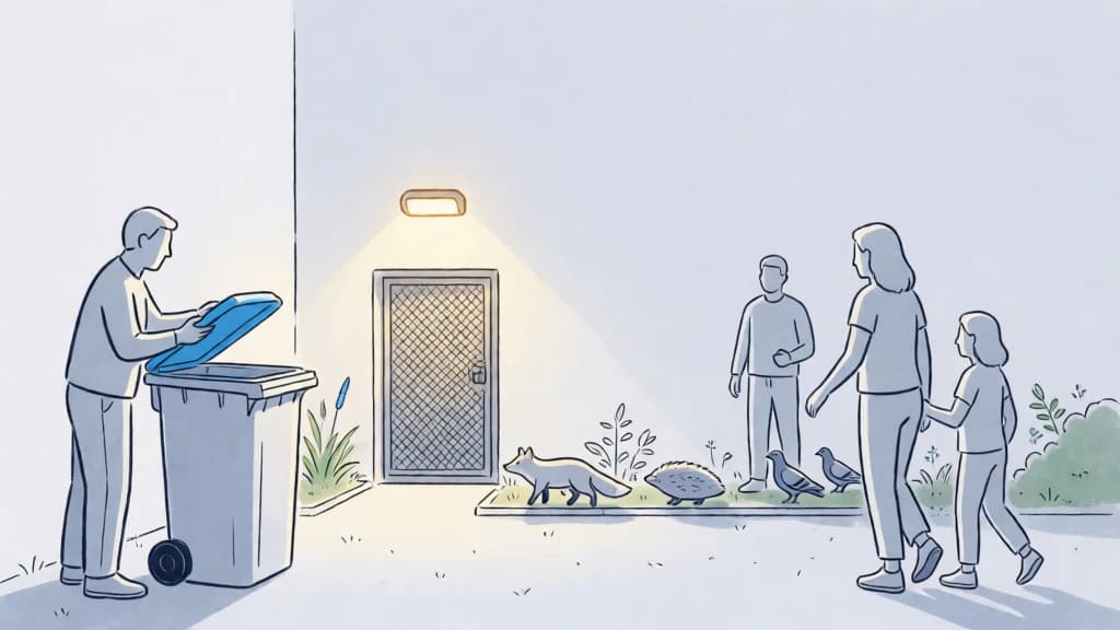 Ilustración de Convivencia con fauna urbana