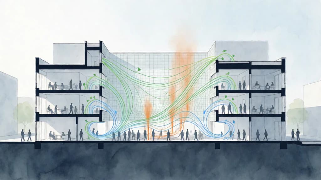 Ilustración de Dinámica de fluidos computacional