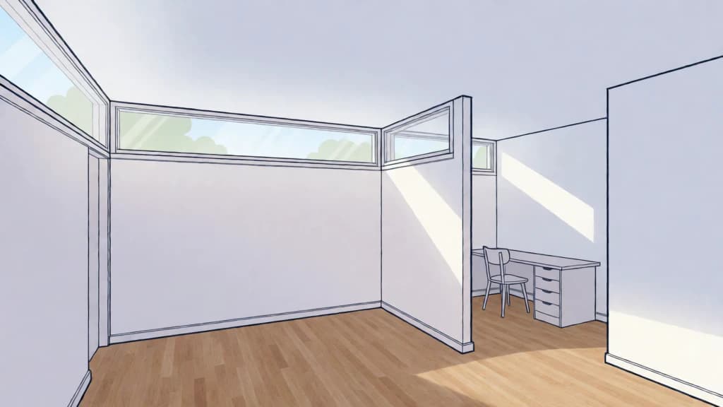 Ilustración de Diseño integrado de luz natural