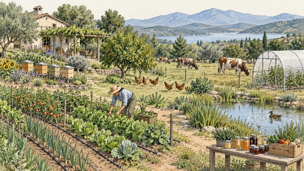 Ilustración de Diversificación resiliente de ingresos rurales