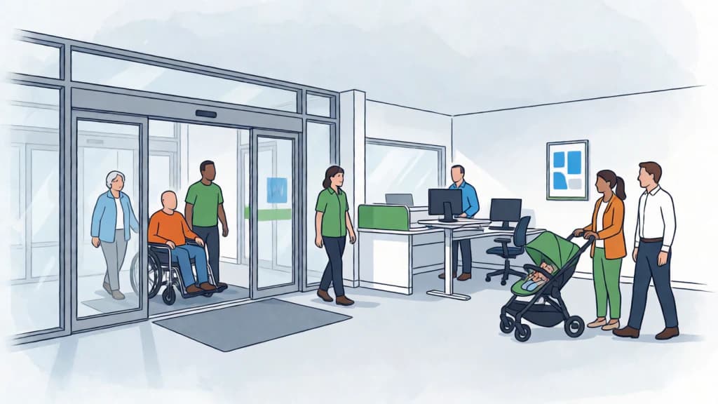 Ilustración de Ergonomía, accesibilidad y diseño universal
