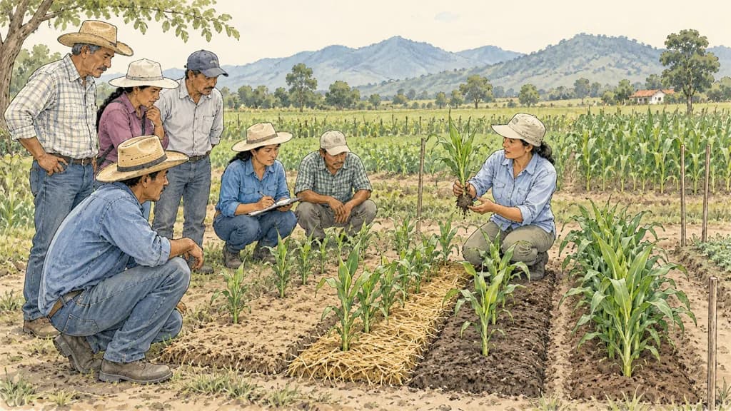 Illustration of Escuelas de campo para agricultores