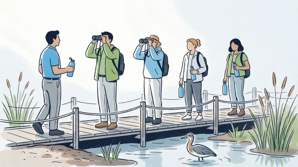 Ilustración de Excursiones y actividades de bajo impacto