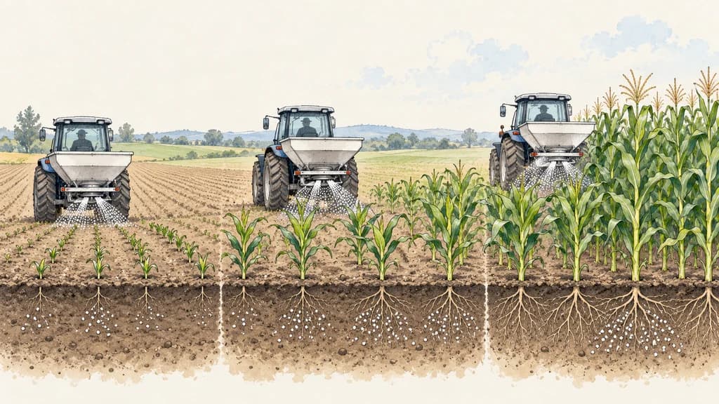 Ilustración de Fertilización fraccionada