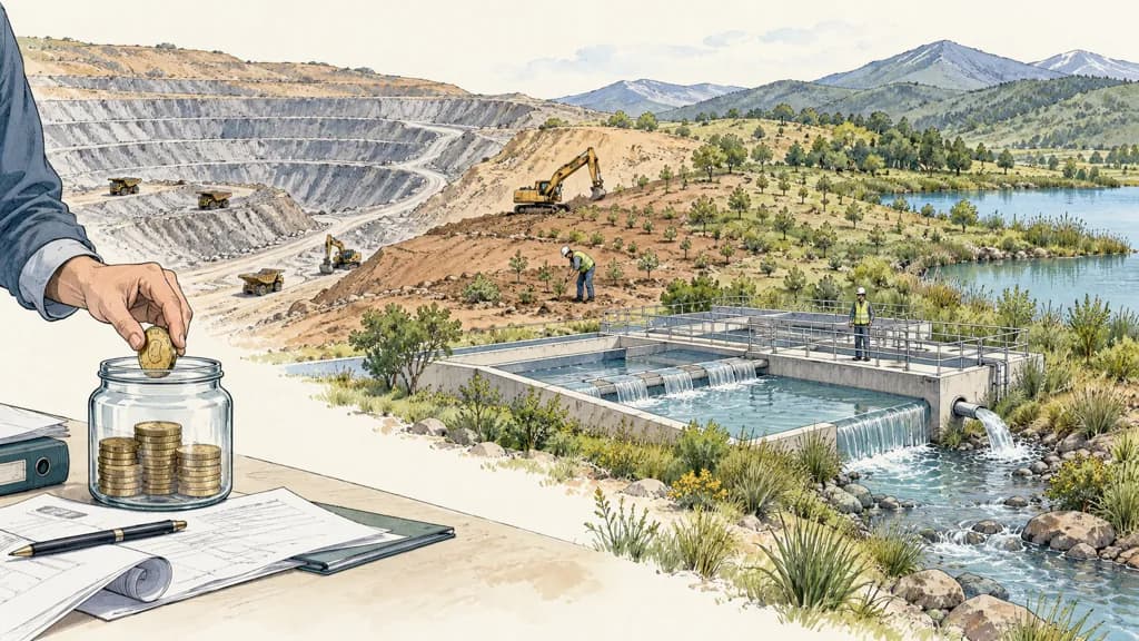Illustration of Garantía financiera de cierre minero