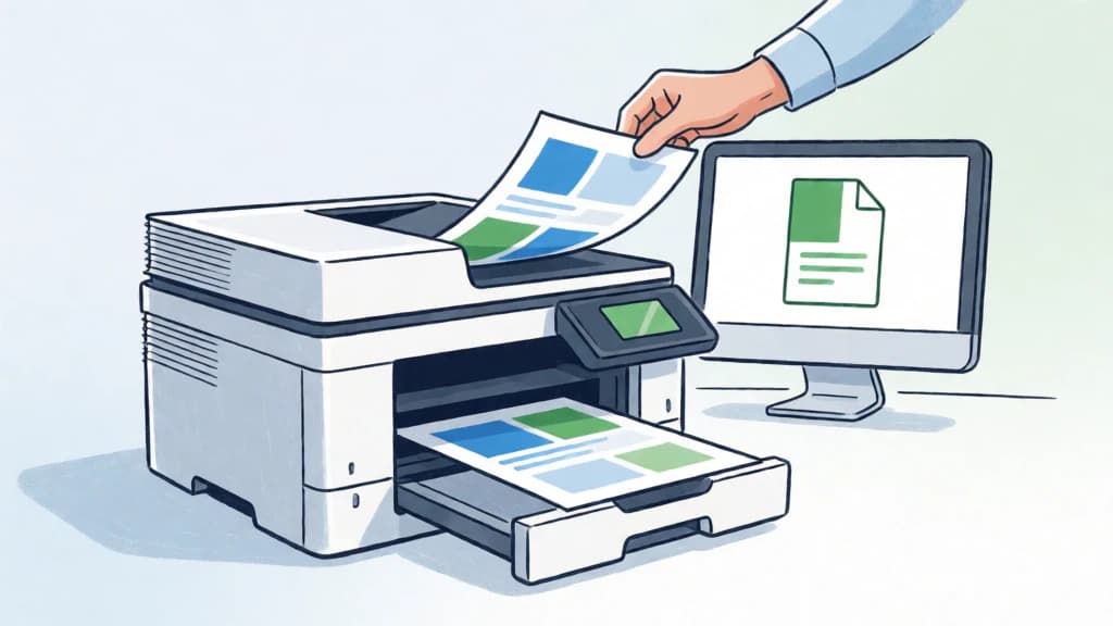 Ilustración de Impresión a doble cara por defecto