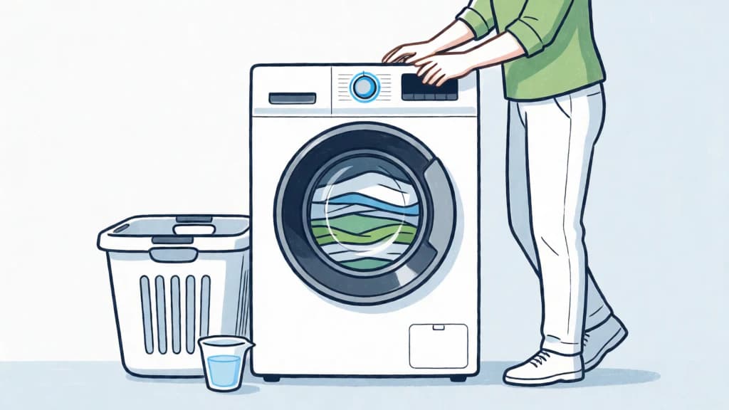 Ilustración de Lavado a plena carga y baja temperatura