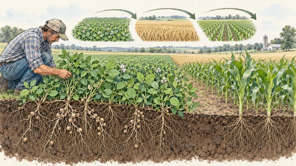 Illustration of Leguminosas en la rotación