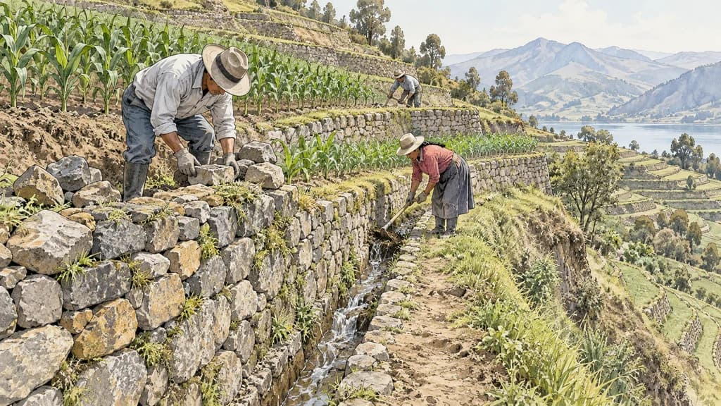 Principio de Mantenimiento de terrazas agrícolas
