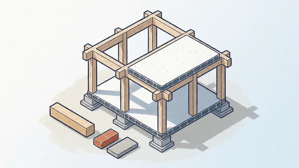 Ilustración de Materiales de bajo carbono incorporado