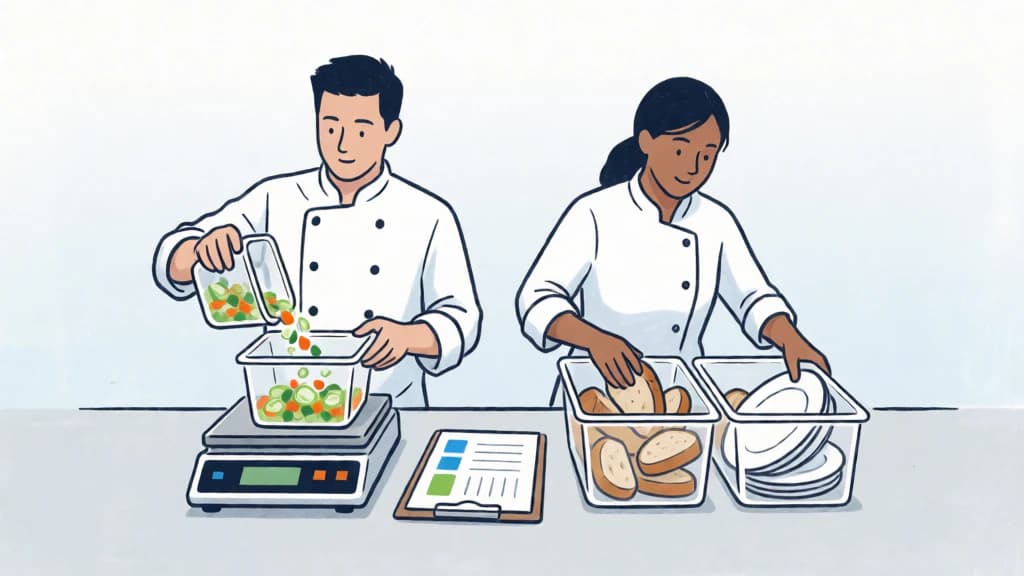 Ilustración de Medición del desperdicio alimentario