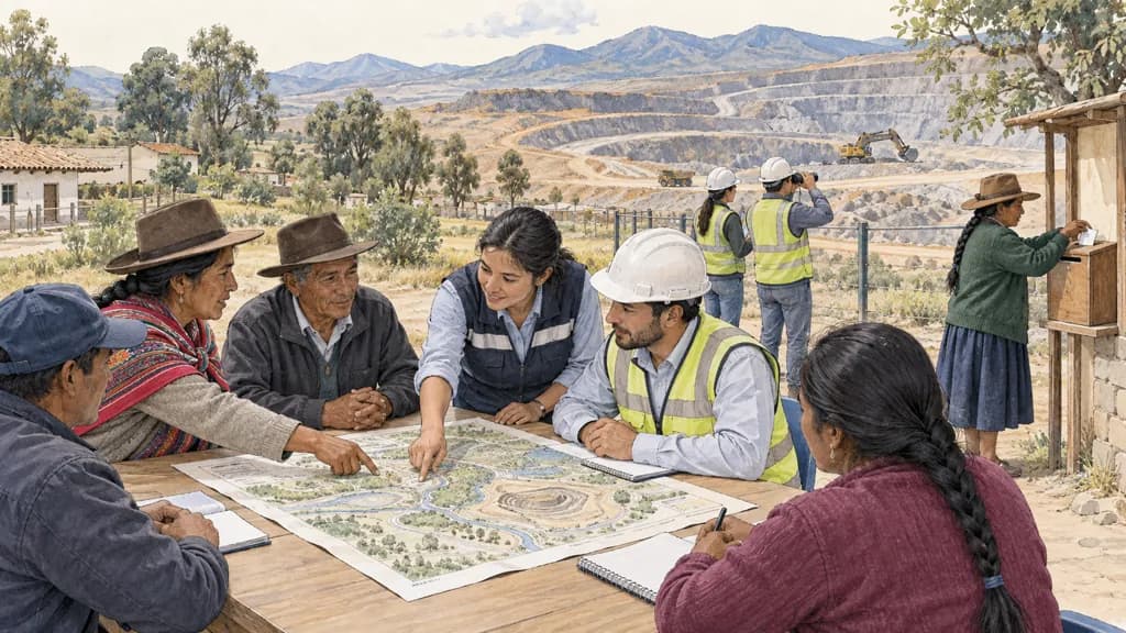 Principle of Participación comunitaria en proyectos mineros