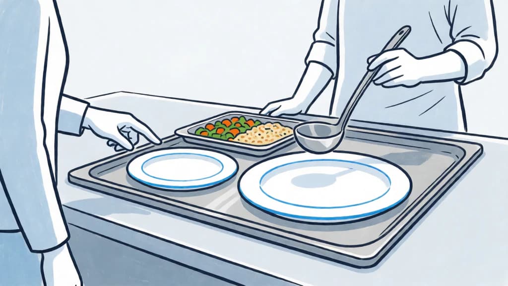 Ilustración de Porciones y servicio ajustable