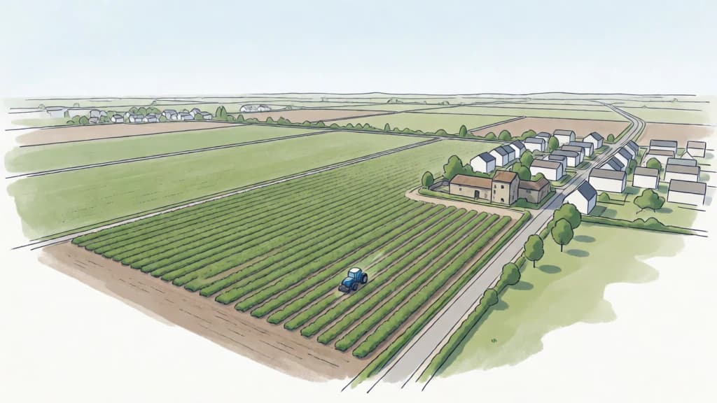 Ilustración de Protección del suelo agrícola productivo