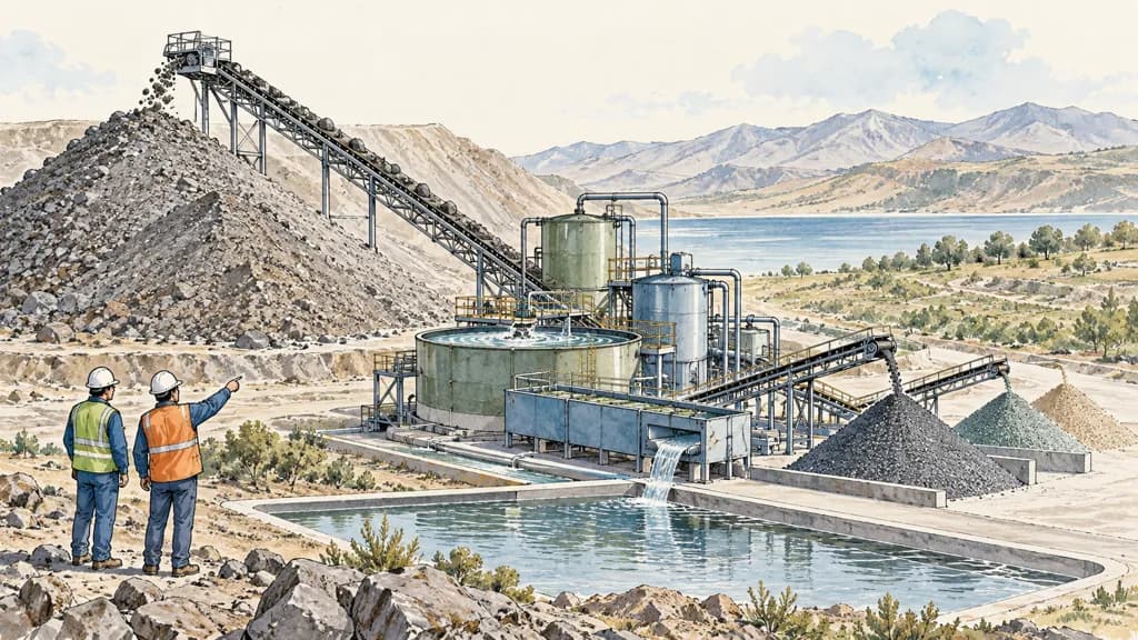 Illustration of Recuperación adicional de minerales