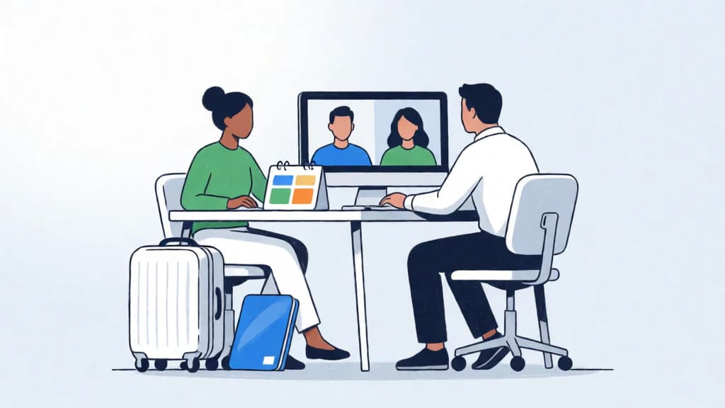 Ilustración de Reducción de viajes de larga distancia