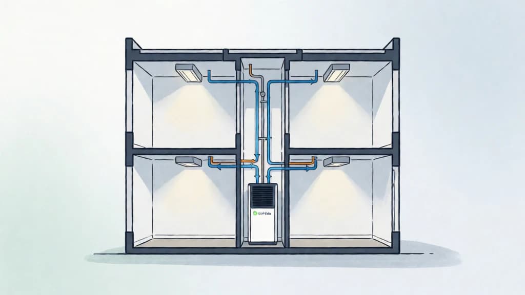 Ilustración de Refrigeración hidrónica