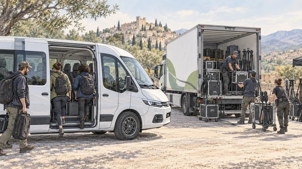 Principle of Transporte compartido y eléctrico en rodaje