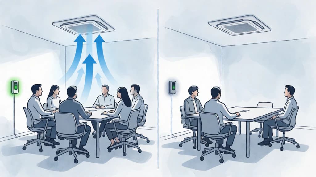 Ilustración de Ventilación controlada por demanda