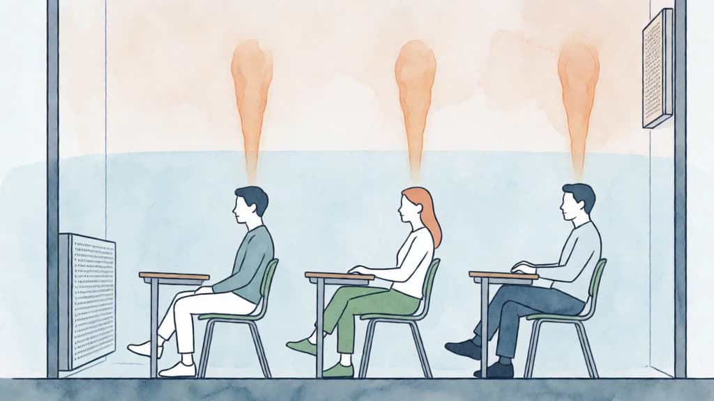 Ilustración de Ventilación por desplazamiento