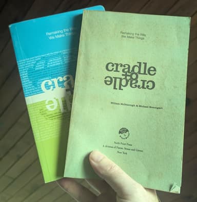 Versión publicada (fondo) y versión borrador de Cradle to Cradle