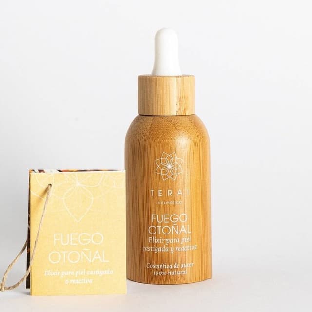 Elixir facial para piel castigada o reactiva FUEGO OTOÑAL — Terai
