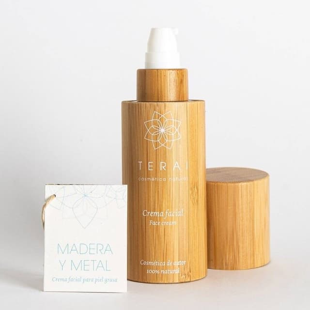 Crema hidratante facial para piel grasa MADERA Y METAL — Terai