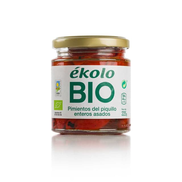 Pimientos del PIQUILLO EXTRA Ecológicos Enteros — Ékolo